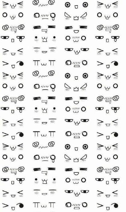 可爱表情简笔画