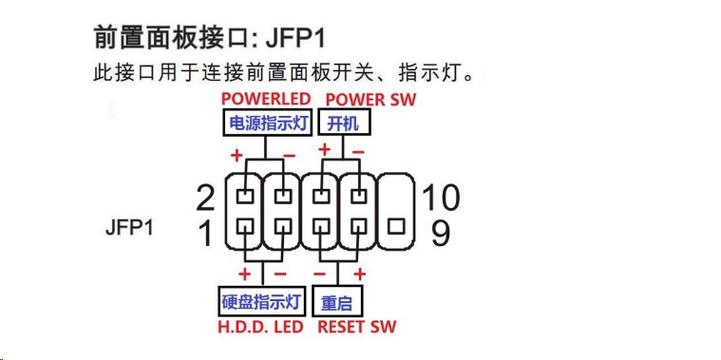 微星主板接线方法