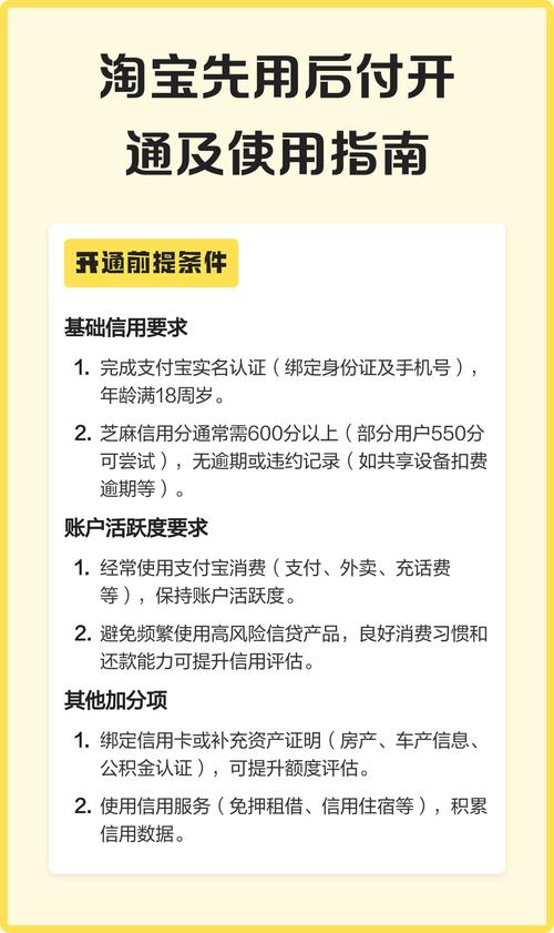 先用后付怎么开通