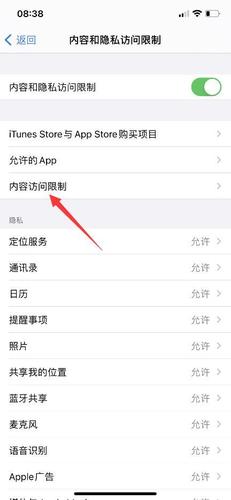 访问限制在哪里关闭苹果