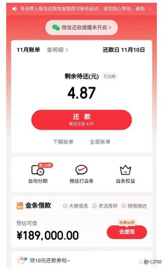 京东显示暂不支持白条支付