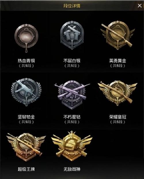和平精英等级怎么看
