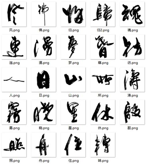 行书字典