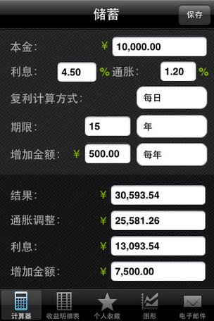 理财复利计算器在线计算