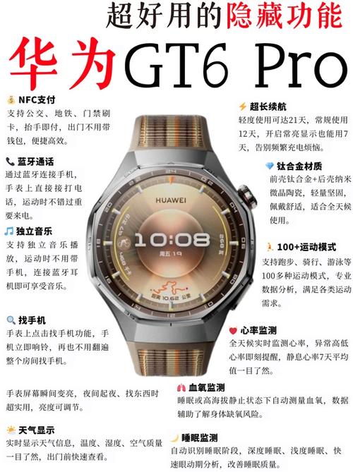 华为gt6手表功能介绍