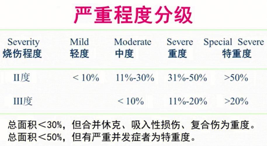 灼伤伤害计算公式