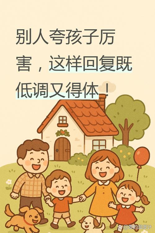 低调回复别人夸奖孩子