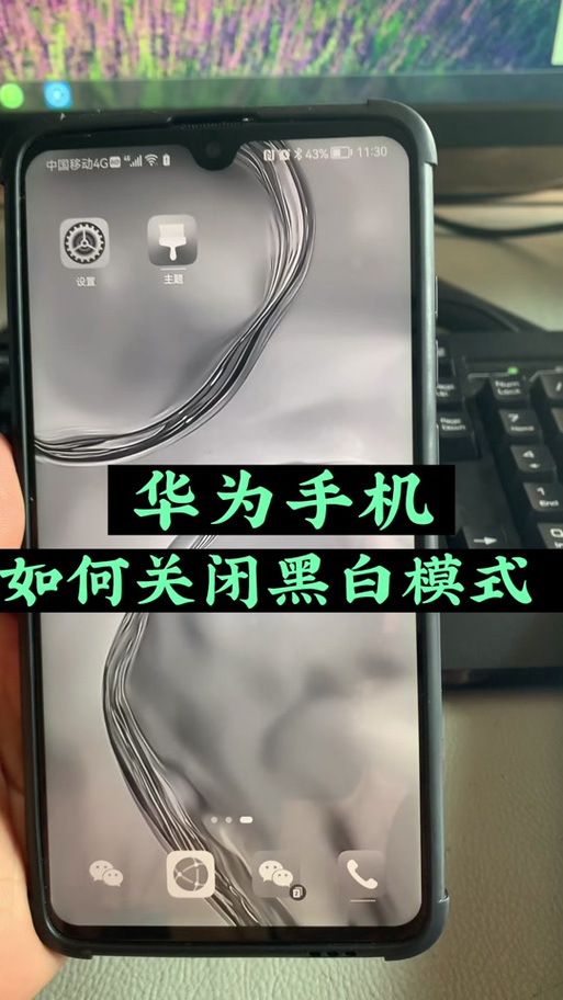 手机屏幕显示灰白色