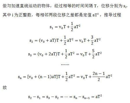 △X=at^2推导