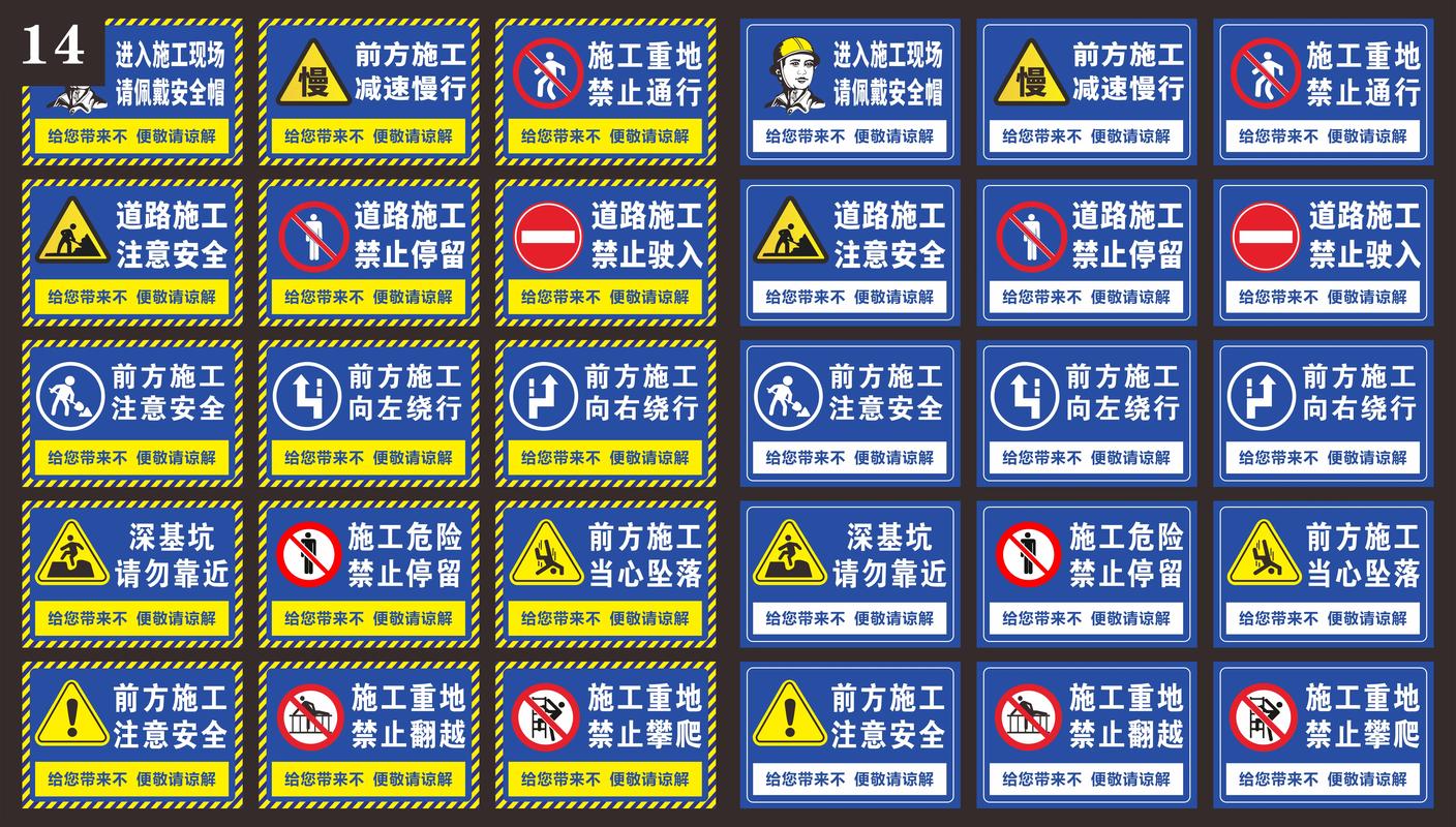建筑工地标识标牌大全