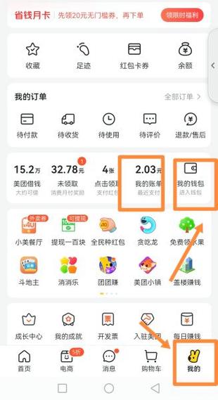 美团月付的消费情况如何查询