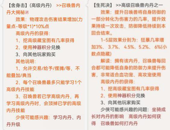 5层舍身击伤害对照表