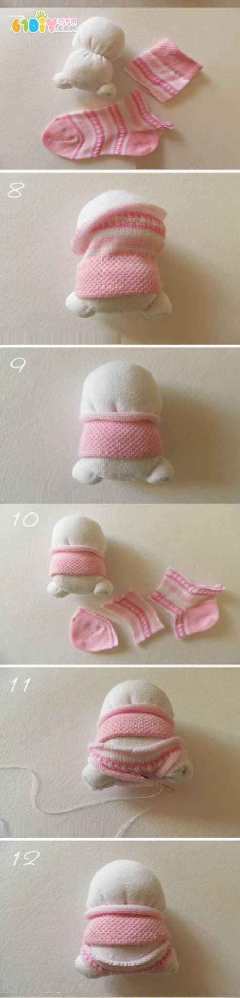 袜子玩偶 兔子 制作方法