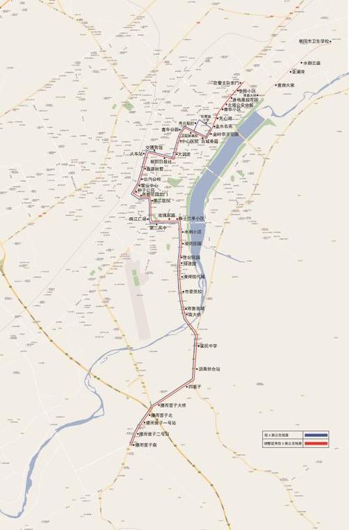 辽宁朝阳6路公交车路线图