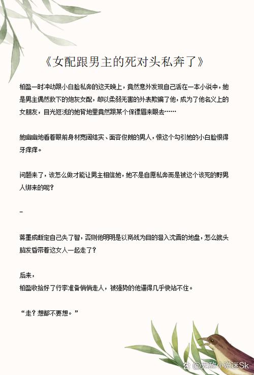 男主是作家女主是编辑