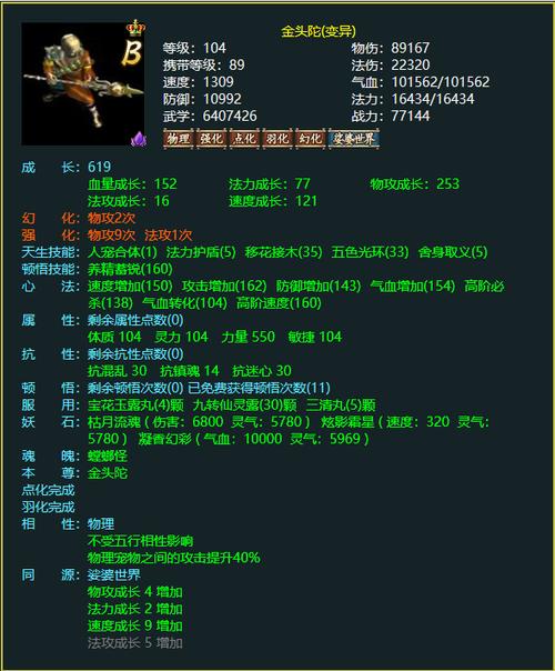 问道金头陀进化螳螂要多少元宝