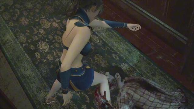 艾达被丧尸咬大腿咬死的动画视频