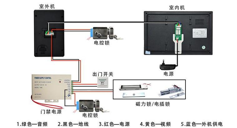 门铃对讲机怎么接线
