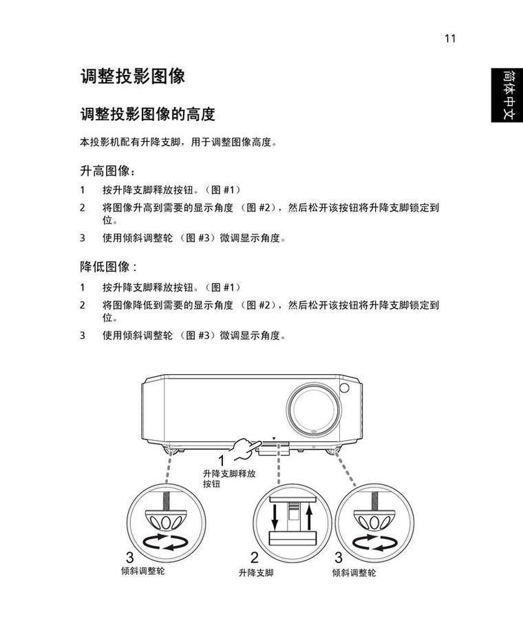 喜瑞投影仪说明书