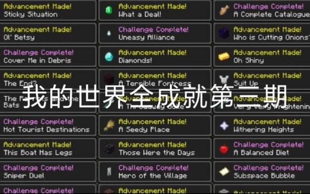 网易我的世界全成就
