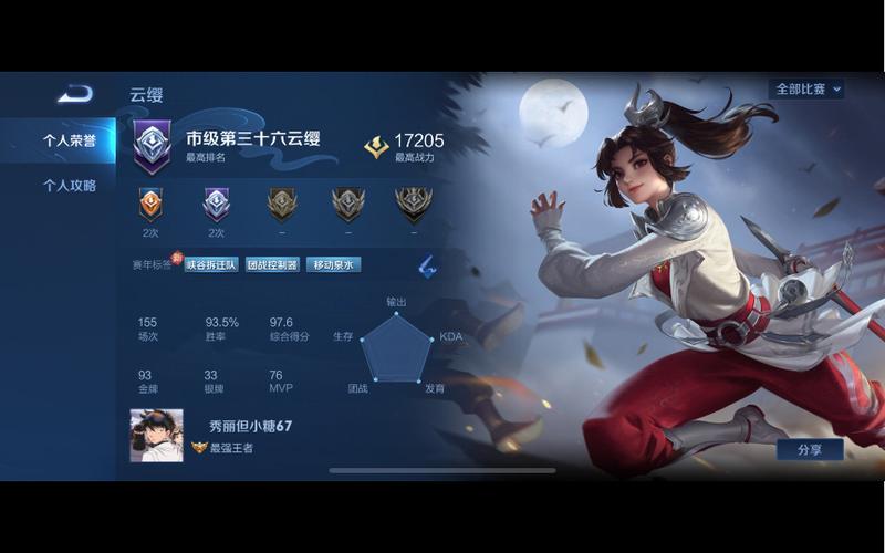 王者荣耀云缨国服