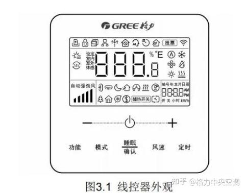 格力空调遥控器按键图解