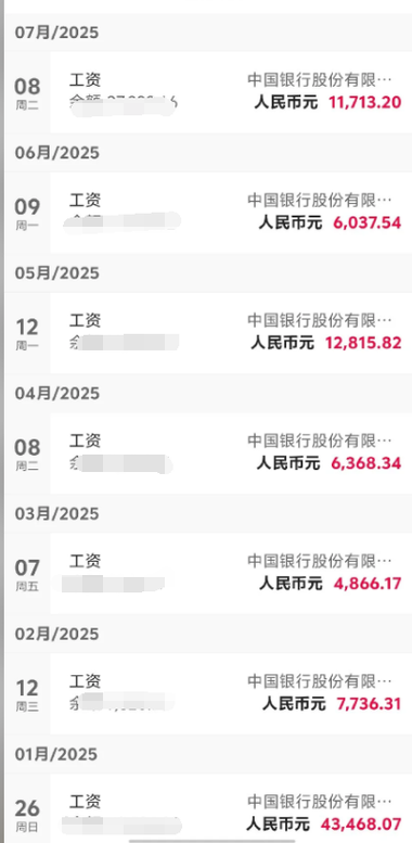工资流水图片