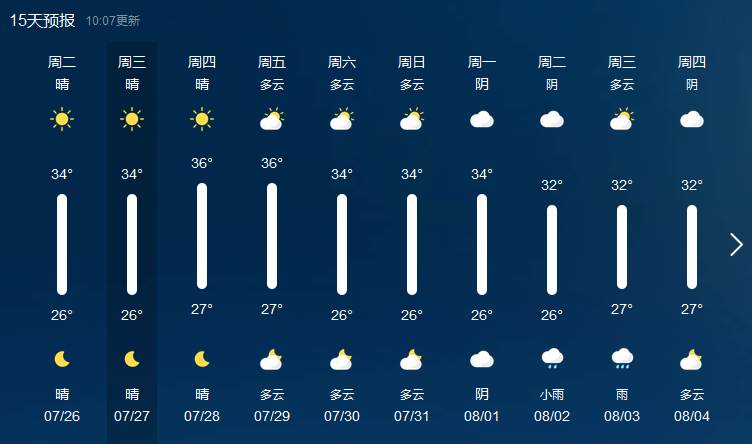 墨迹天气怎么显示15天