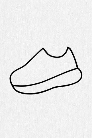 100种跑鞋简笔画
