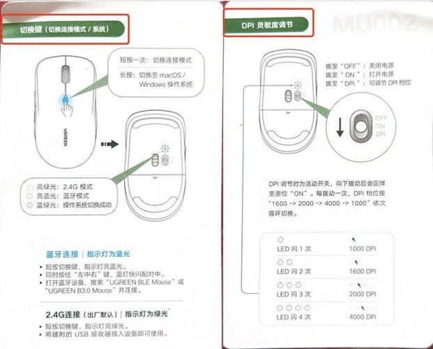 绿联蓝牙鼠标说明书