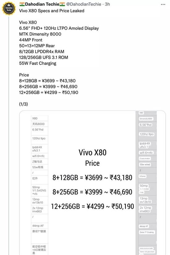 vivox80手机尺寸