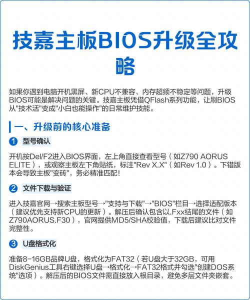 技嘉主板如何刷双bios