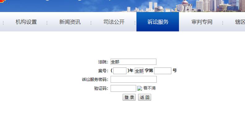 输入姓名查询案件