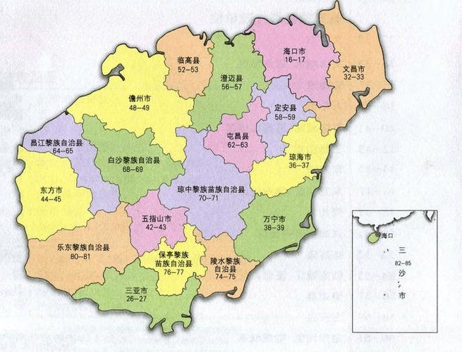 海南地图高清版