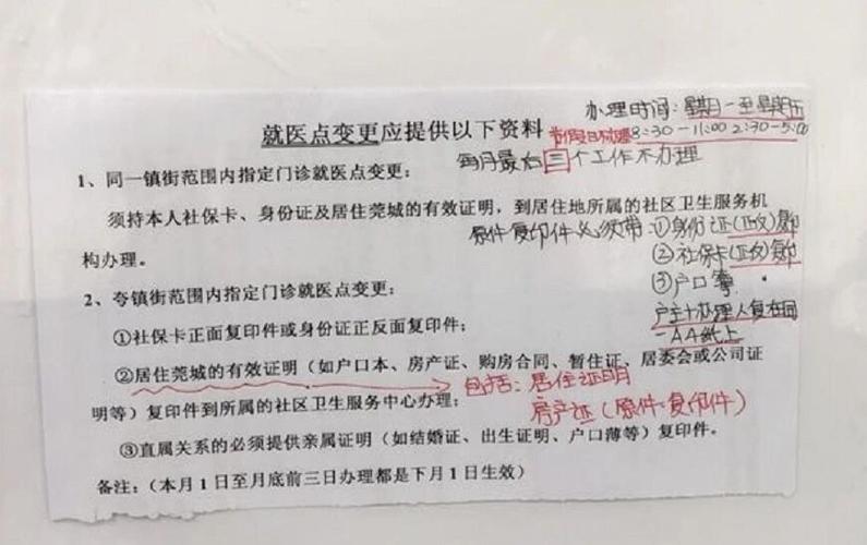 去社保局改定点医院
