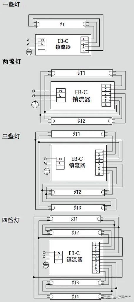镇流器接线图
