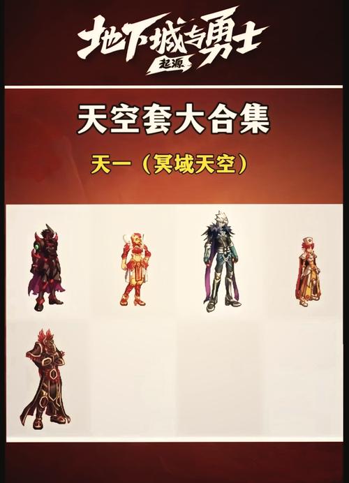 dnf天空套1到12套外观