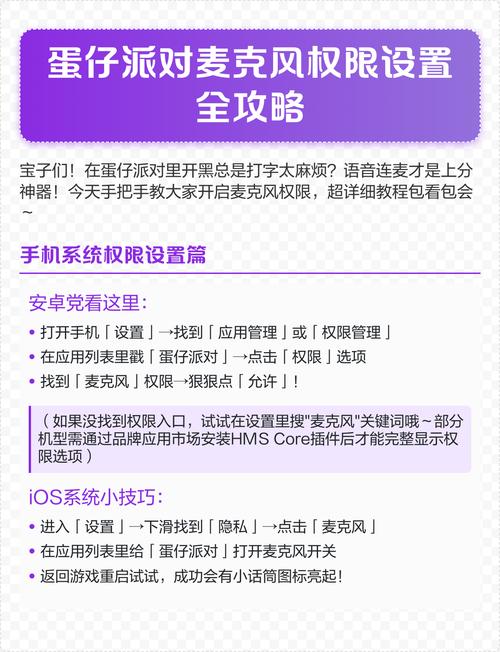 蛋仔派对里怎么开麦克风权限