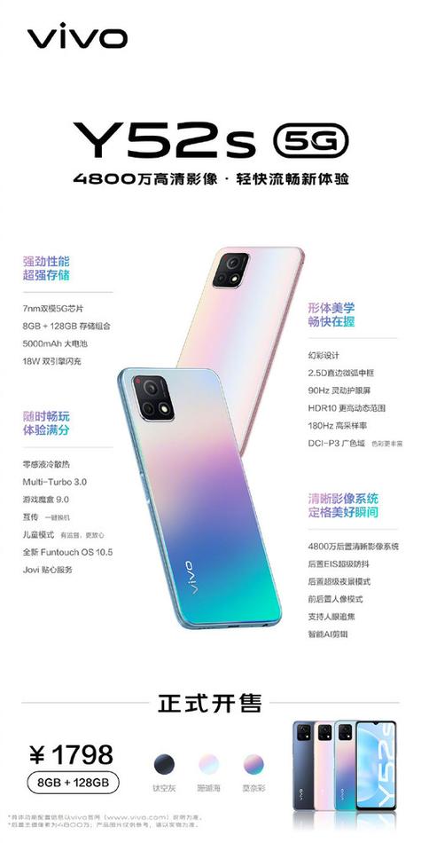 vivoy52参数详细参数
