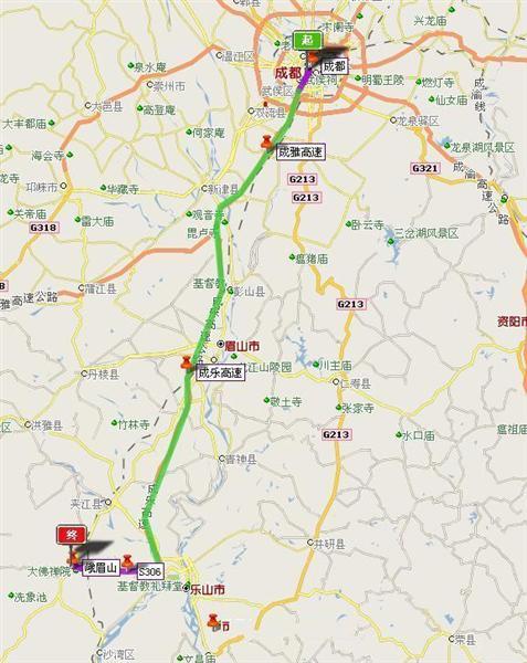 成都到峨眉山怎么走