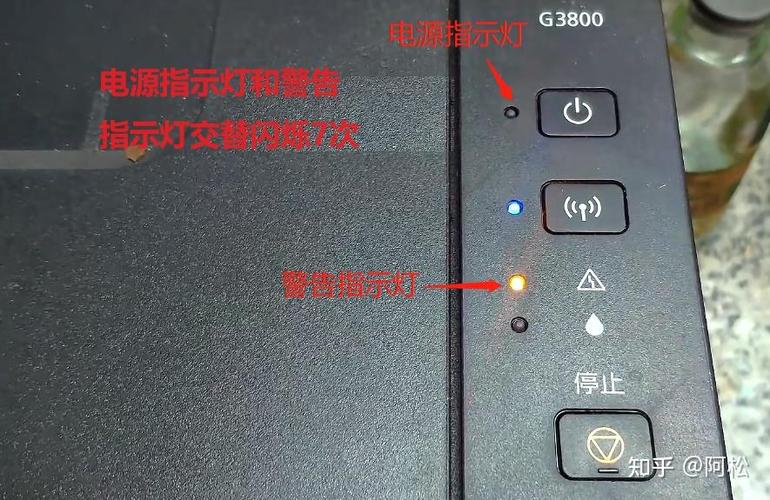 佳能g3800黄灯交替闪烁
