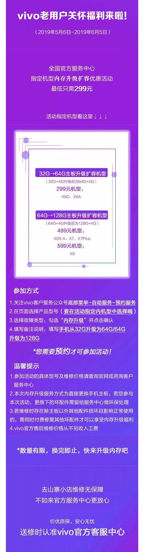 扩容手机内存多少钱