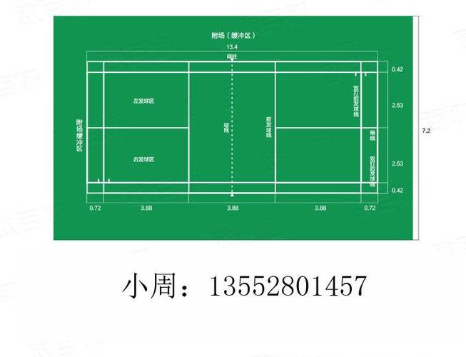 羽毛球场多大