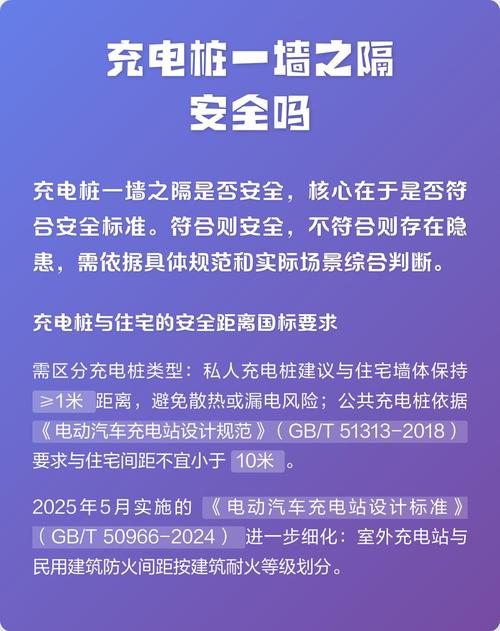 充电桩一墙之隔安全吗
