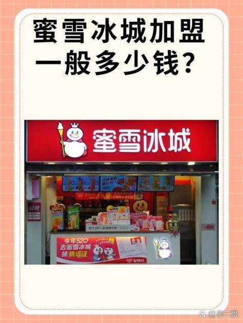 加盟蜜雪冰城要多少钱