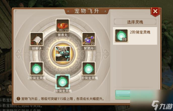问道飞升宠物可以洗成1级吗