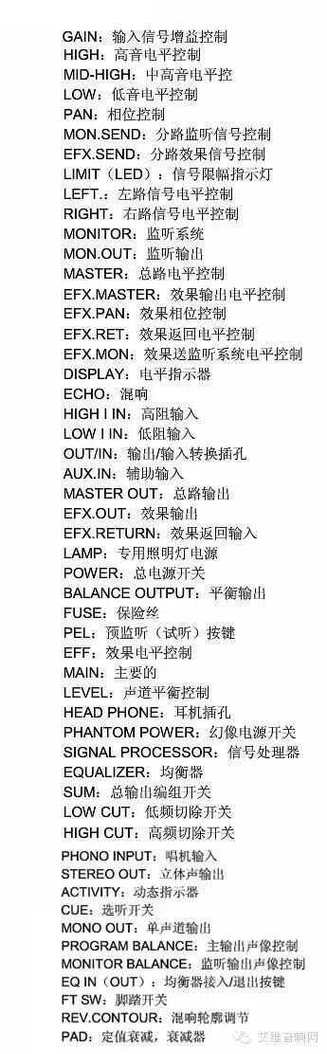 功放说明书大全