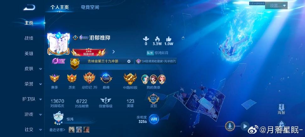 王者看对方主页有显示吗