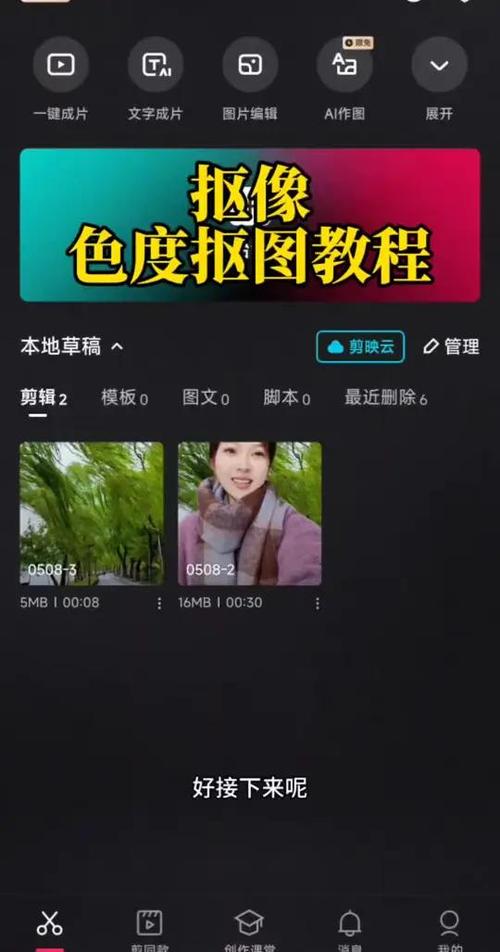 剪映抠图视频教程