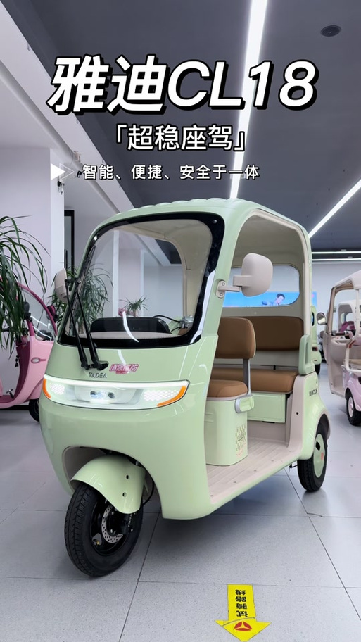 雅迪全封闭电动三轮车最新款